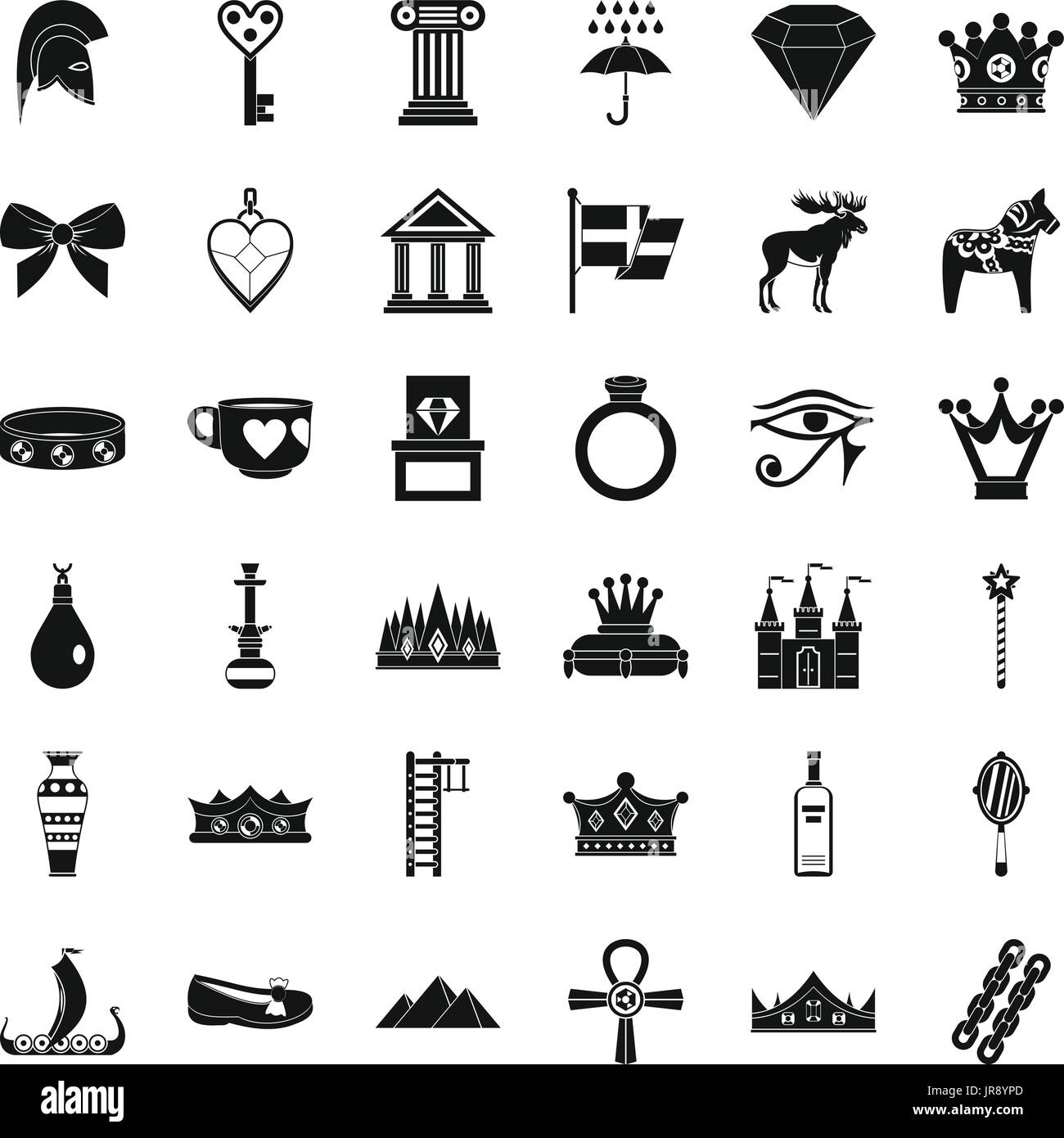 Authority icons set, simple style Stock Vector Image & Art - Alamy