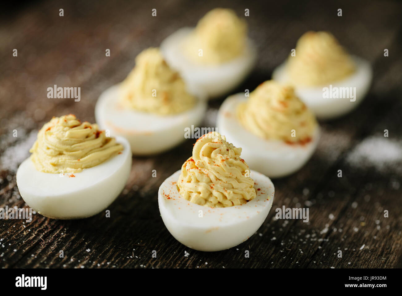 Traditional deviled eggs Stock Photo - Alamy
