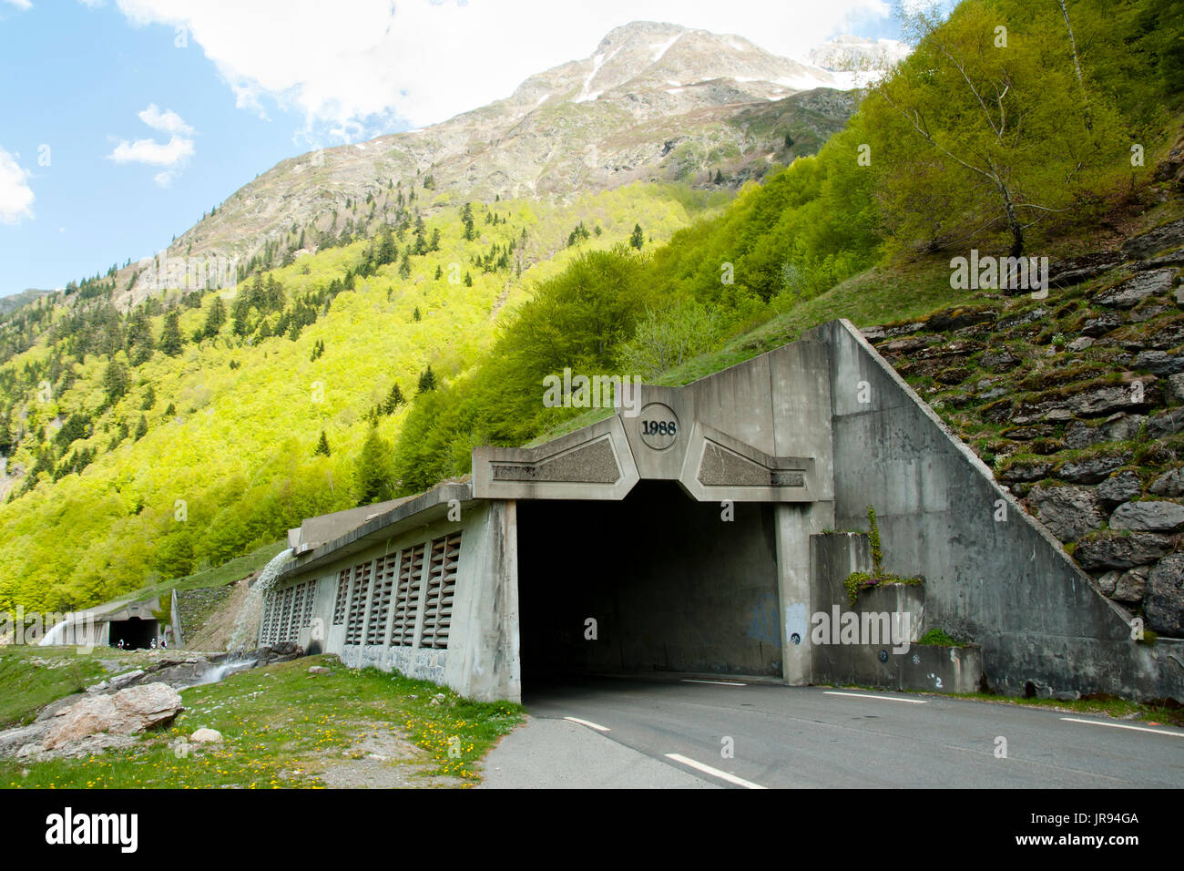 Open Tunnel in the Pyrenees Stock Photo Alamy