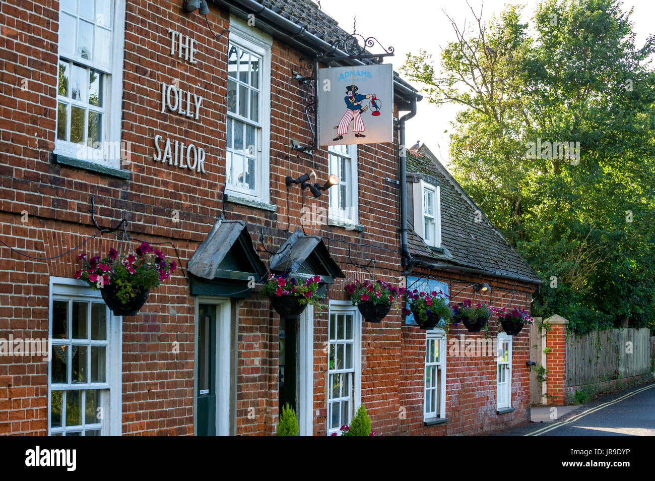 The Jolly Sailor public house the Suffolk village of Orford. Stock Photo