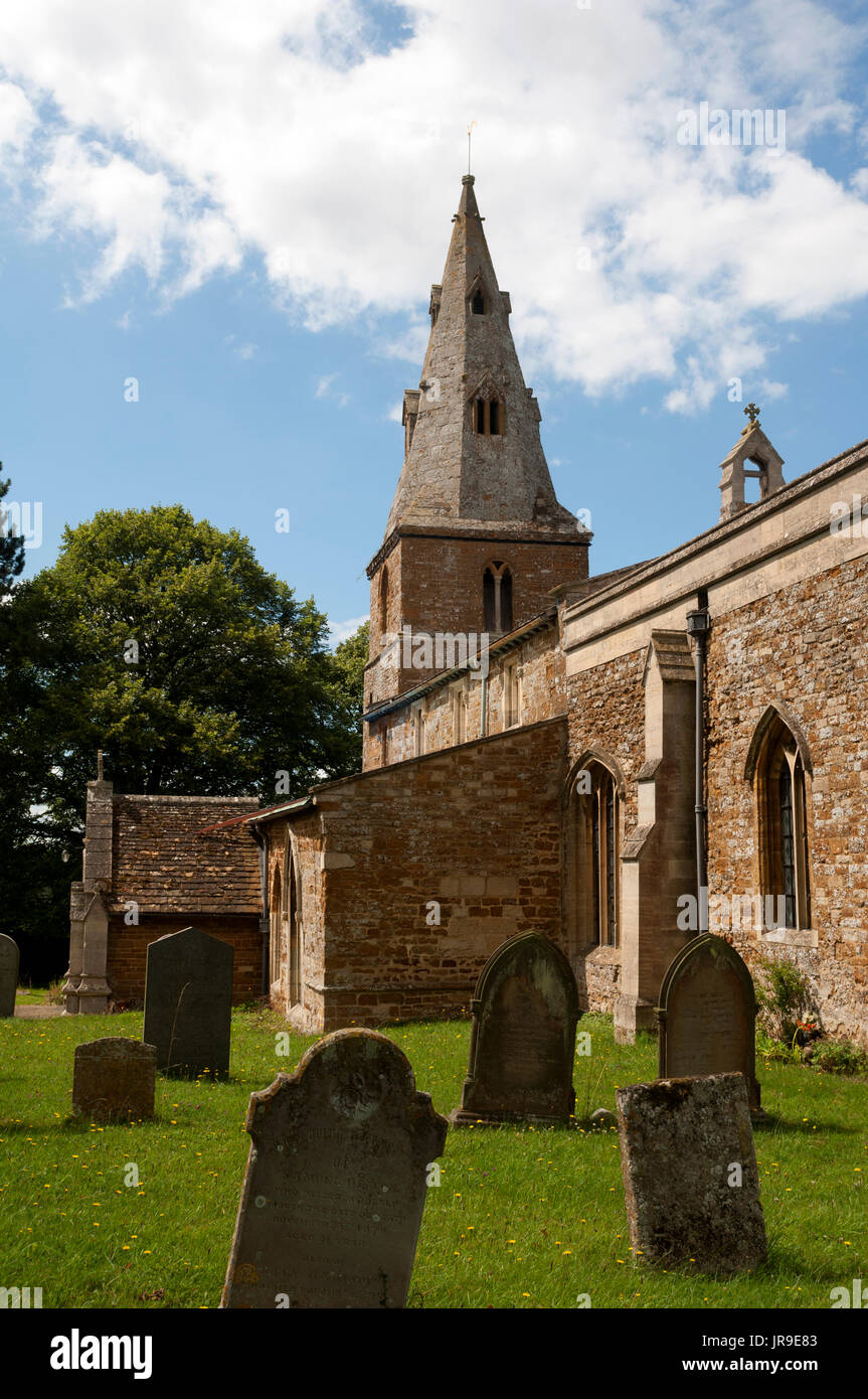 All Saints Church, Wilbarston, Northamptonshire, England, UK Stock Photo