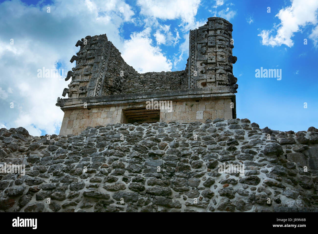 Uxmal, Mexico The House of the Turtles at the ancient Mayan ruins of