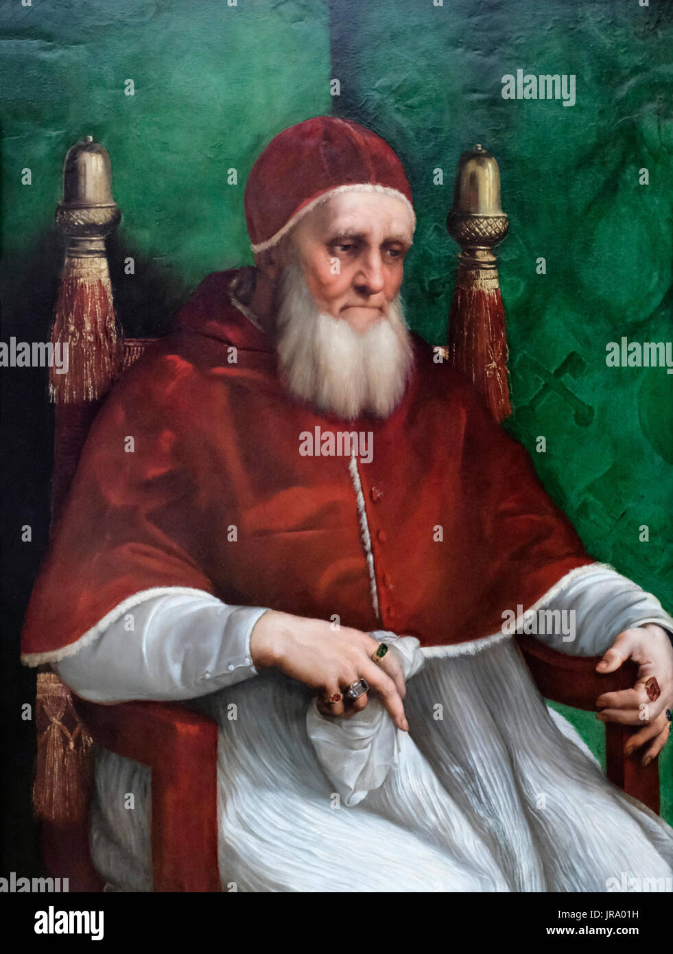 Portrait of Pope Julius II, 1511 - Raphael Stock Photo