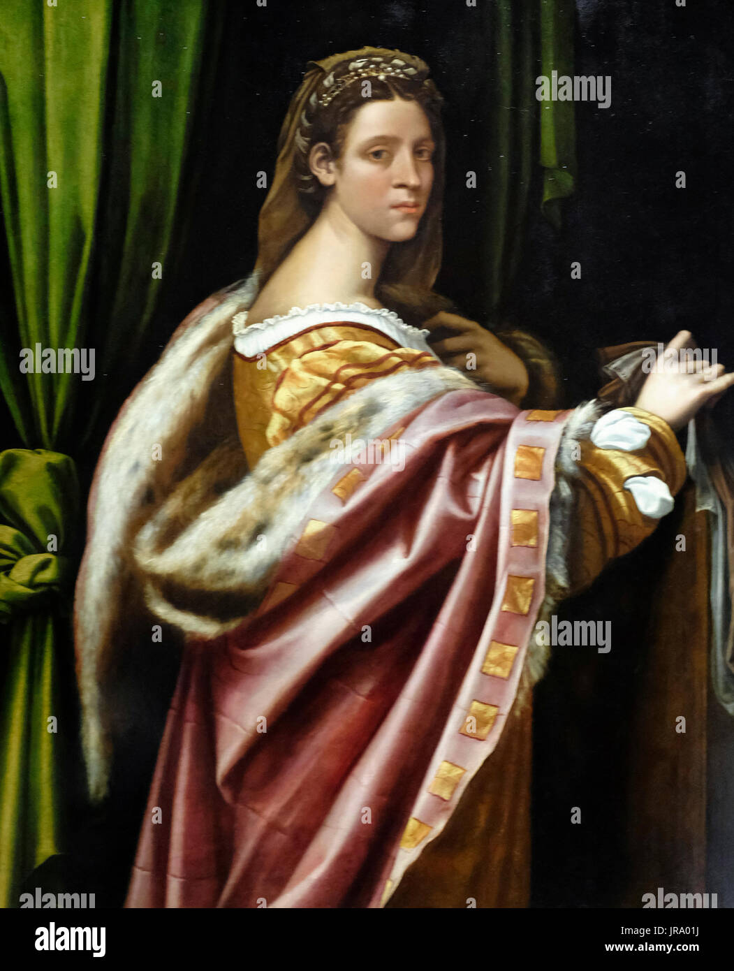 Portrait of a Lady. mid 1520s - Sebastiano del Piombo Stock Photo