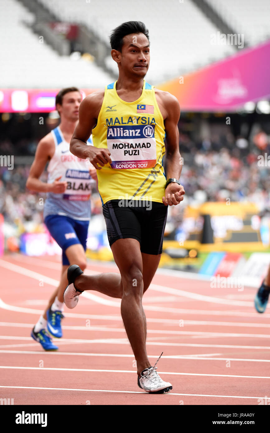 Mohamad Ridzuan Mohamad Puzi Competing In The T36 100m At The World Para Athletics Championships London Stadium Space For Copy Stock Photo Alamy