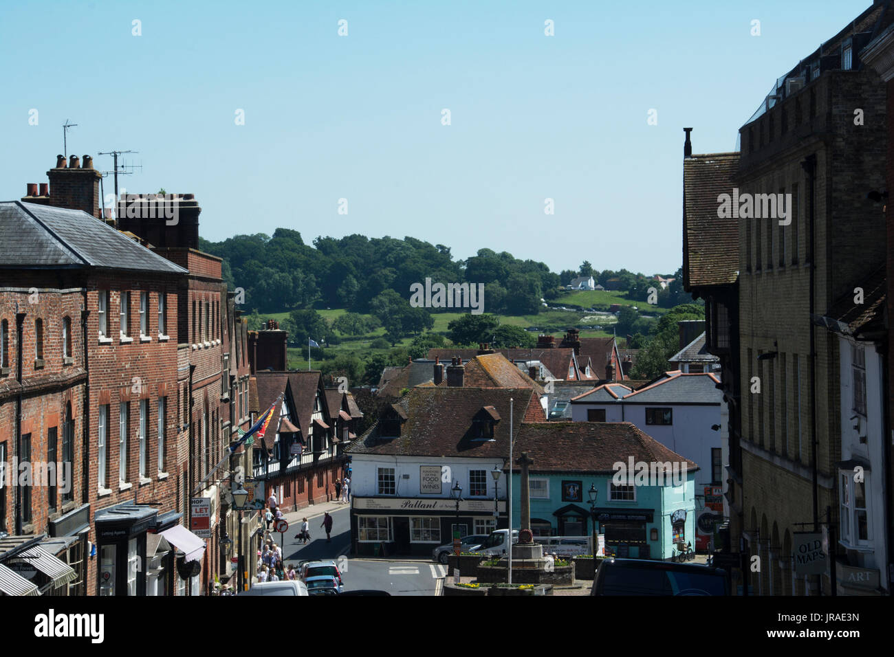 SUSSEX; ARUNDEL; THE HIGH STREET Stock Photo