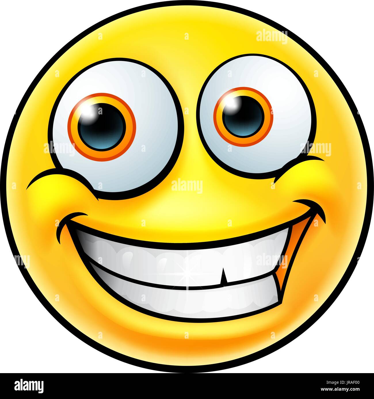 Happy Emoji Emoticon Stock Vector