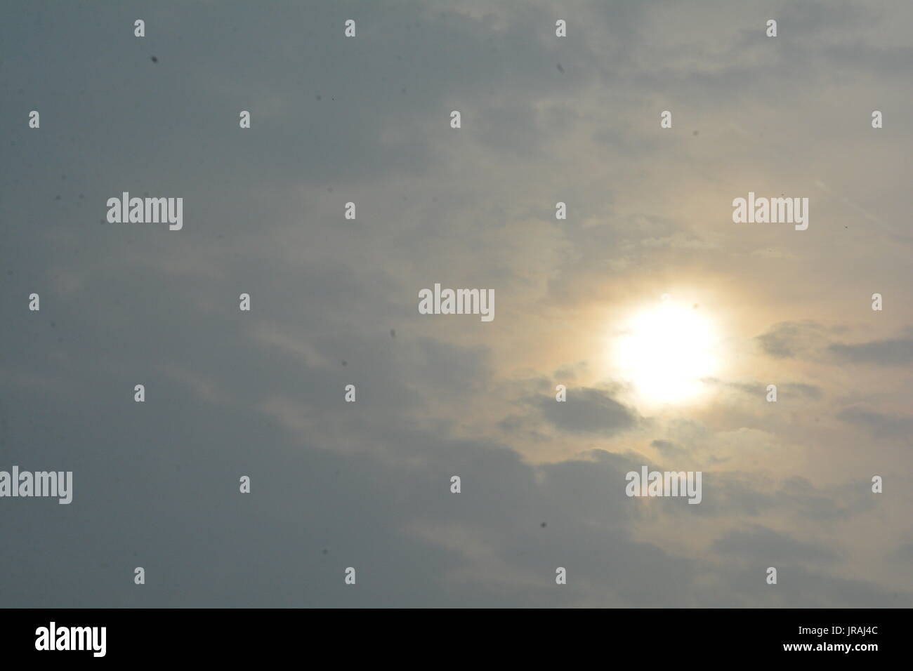 THE PLANET SUN. WITH HOT FIRE. A fireball with hot fire loops which give our Earth LIGHT. Stock Photo