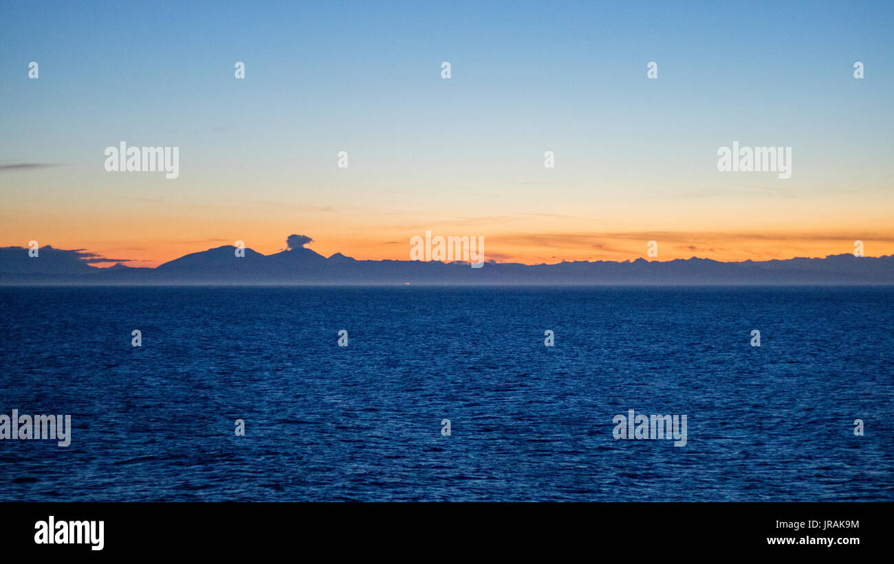 New zealand south island sunset Stock Photo - Alamy