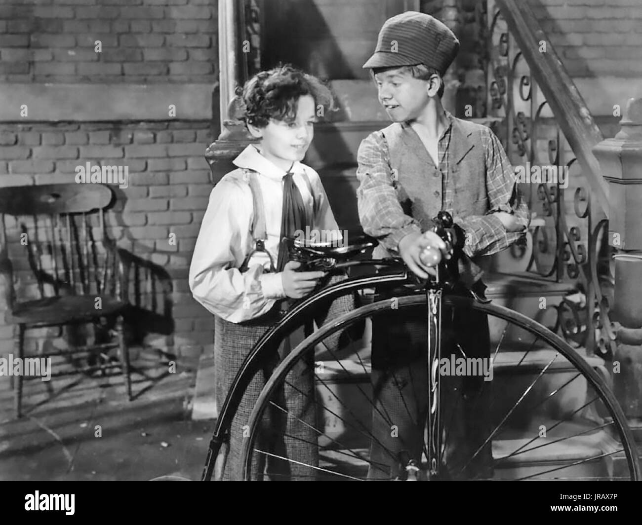 LITTLE LORD FAUNTLEROY 1936 United Artists film with Freddie Bartholomew at left and Mickey Rooney Stock Photo