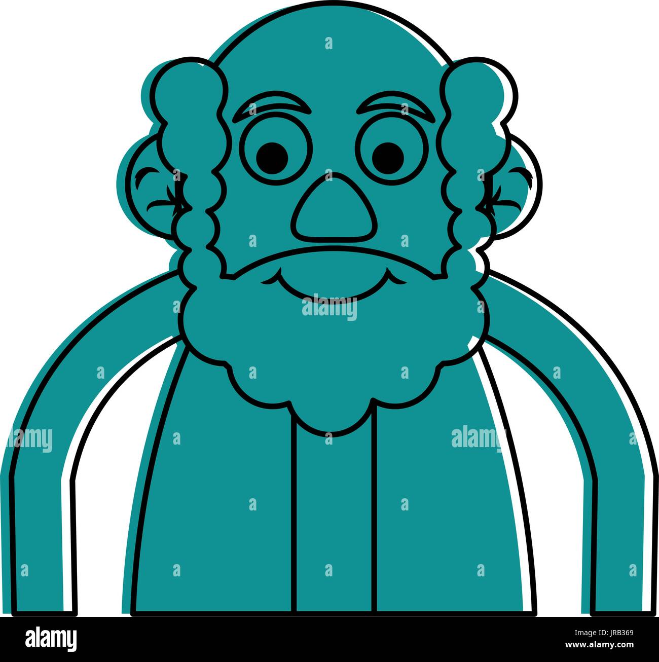 cute happy elderly man icon image Stock Vector Image & Art - Alamy