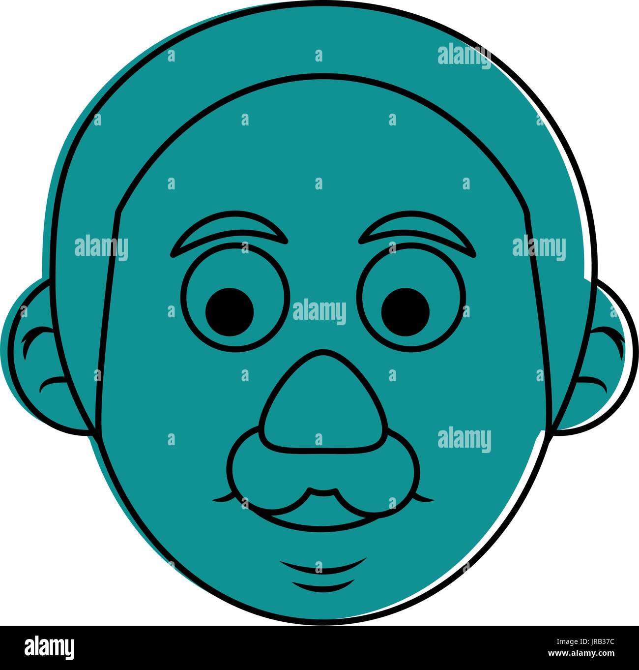 cute happy elderly man icon image Stock Vector Image & Art - Alamy