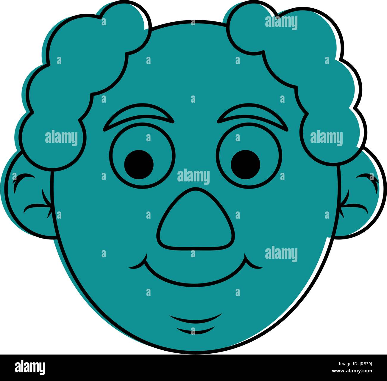 cute happy elderly man icon image Stock Vector Image & Art - Alamy