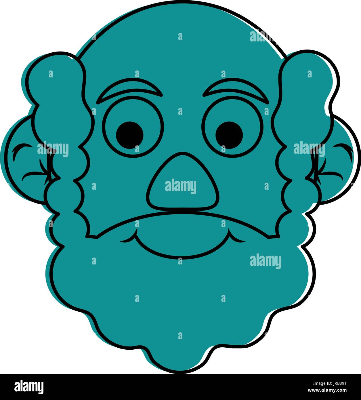cute happy elderly man icon image Stock Vector Image & Art - Alamy