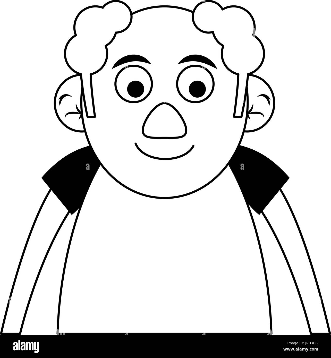 cute happy elderly man icon image Stock Vector Image & Art - Alamy