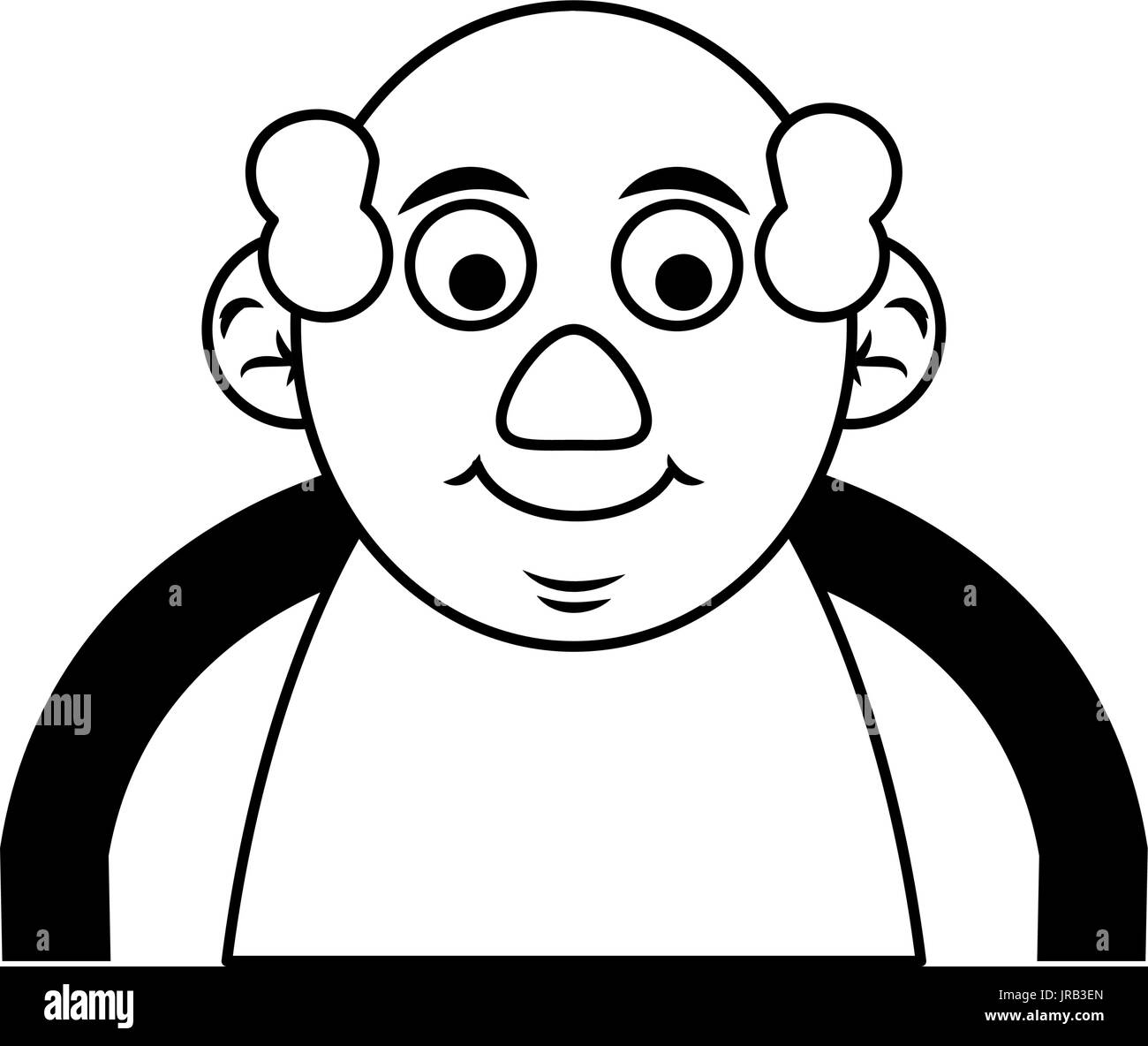 cute happy elderly man icon image Stock Vector Image & Art - Alamy