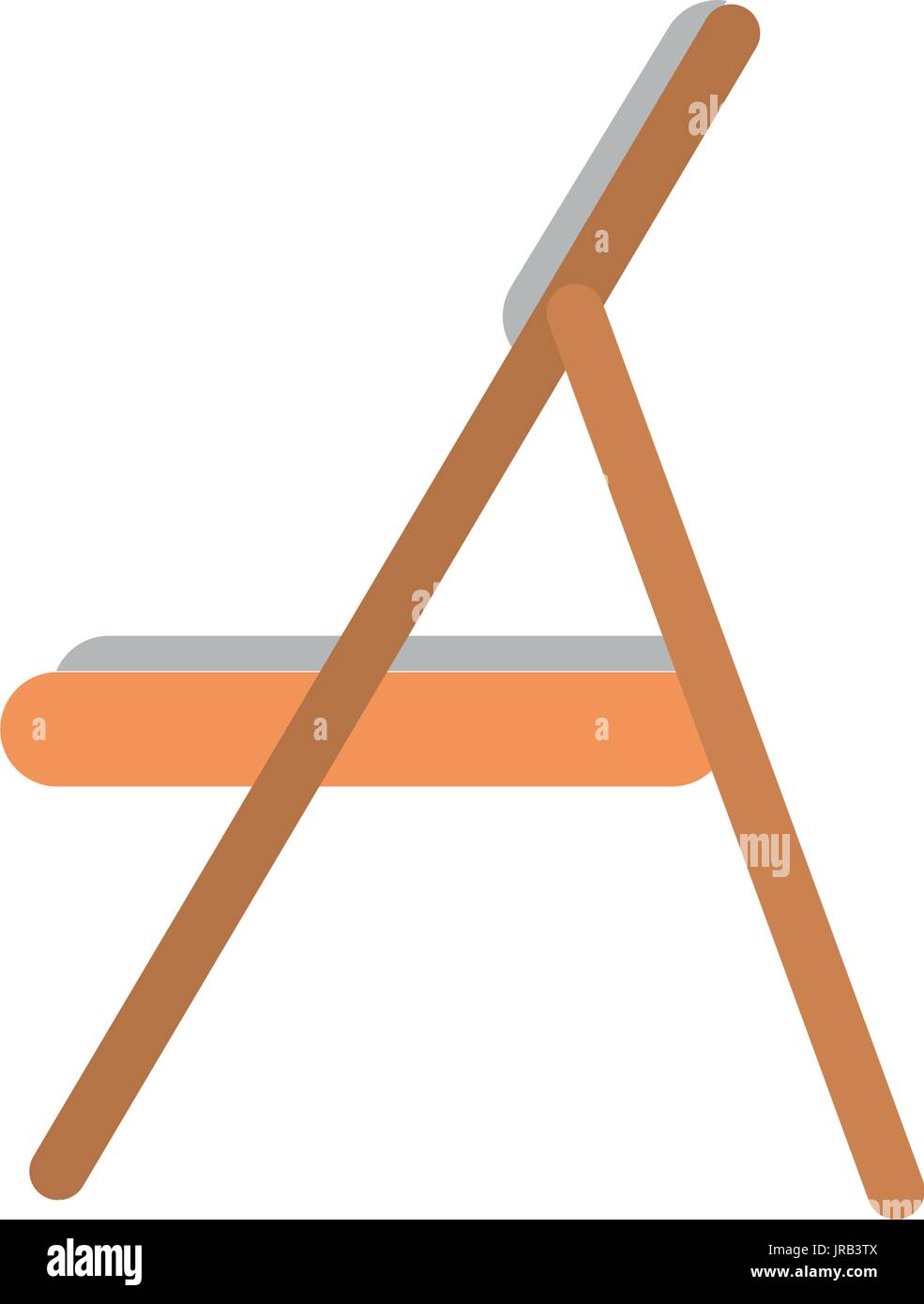 wooden folding chair icon image Stock Vector Image & Art - Alamy