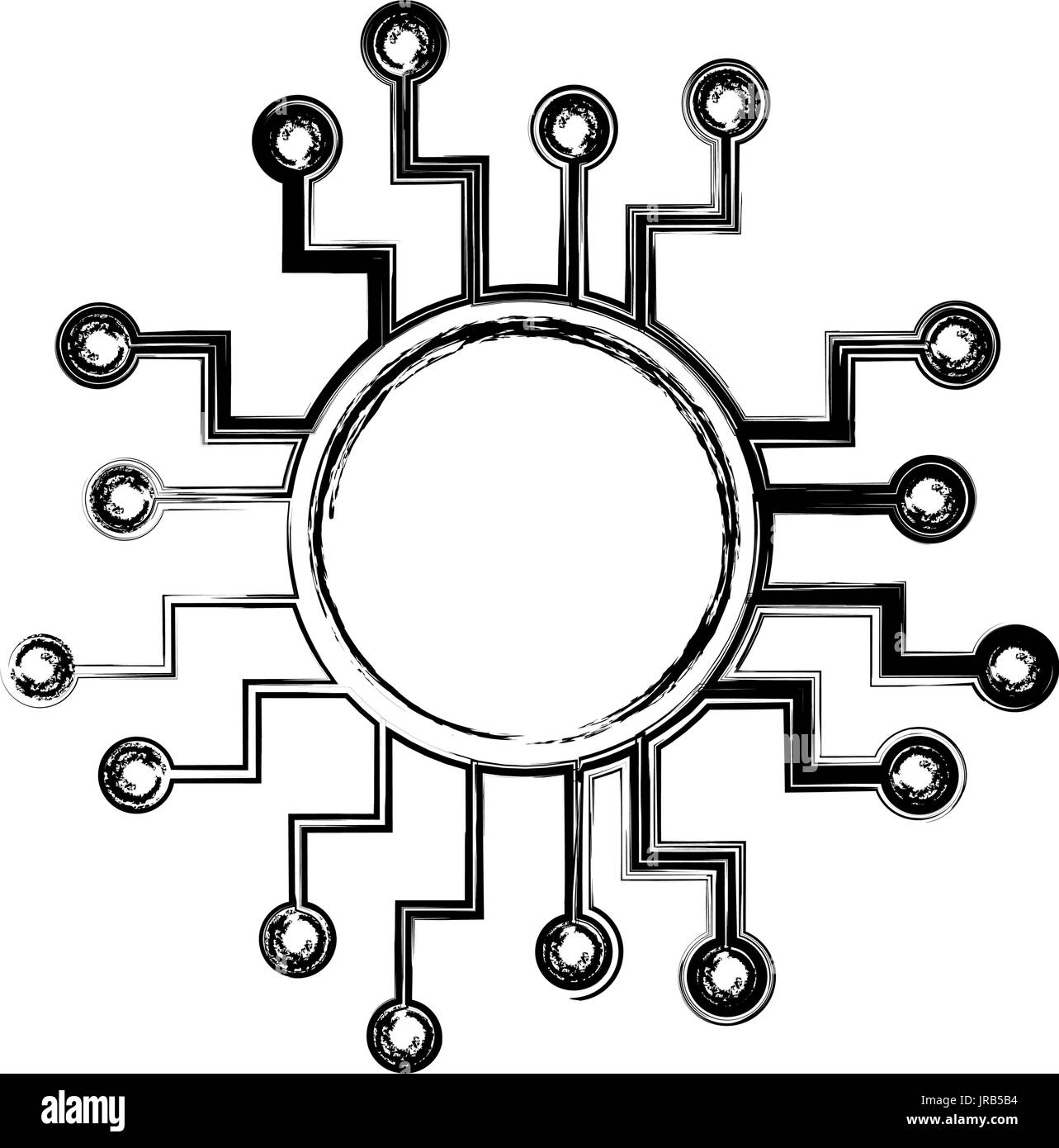cpu microprocessor circuit board connect Stock Vector Image & Art - Alamy