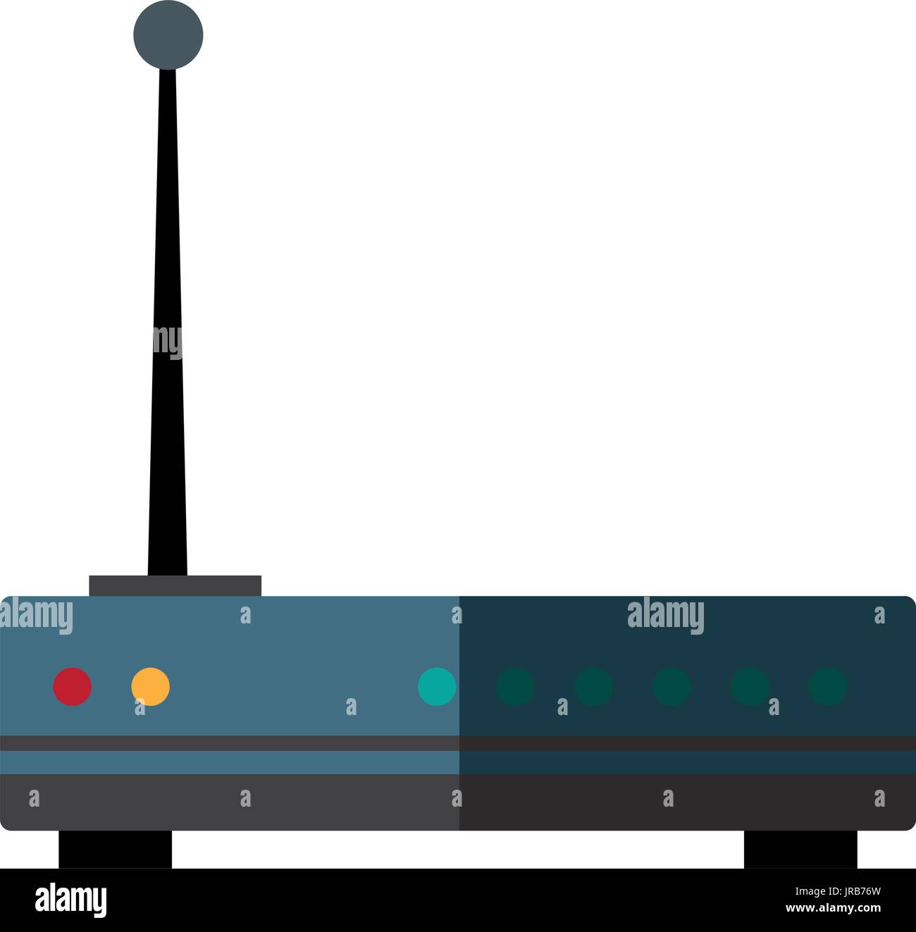 wireless router digital broadband communication Stock Vector