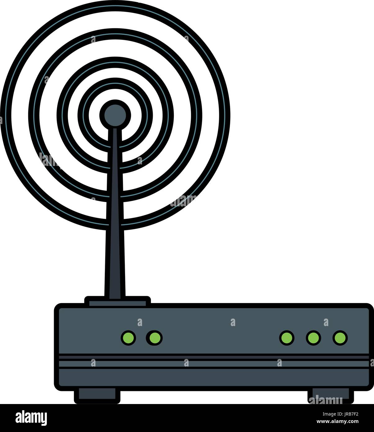 wireless router digital broadband communication Stock Vector