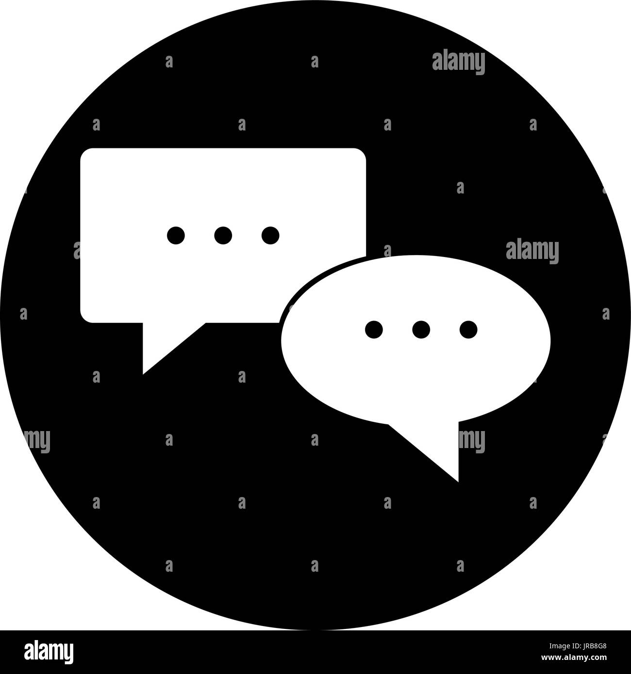 speech bubbles chat comment message image Stock Vector Image & Art - Alamy