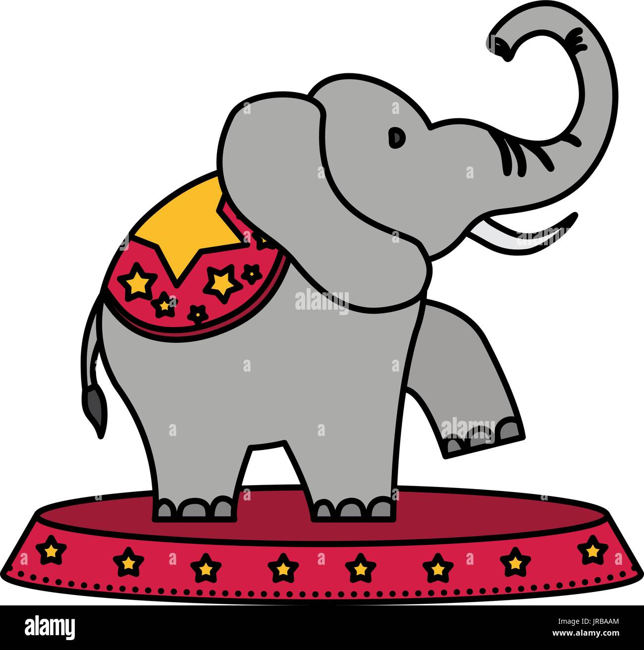 Circus elephant cartoon Stock Vector Image & Art - Alamy