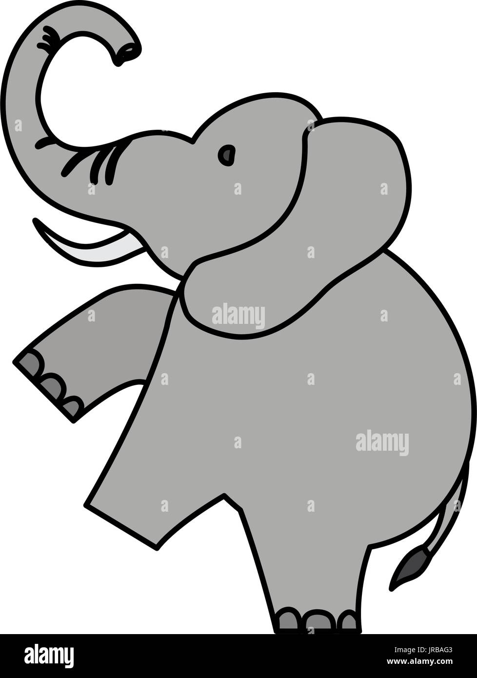 Cute elephant cartoon Stock Vector Image & Art - Alamy