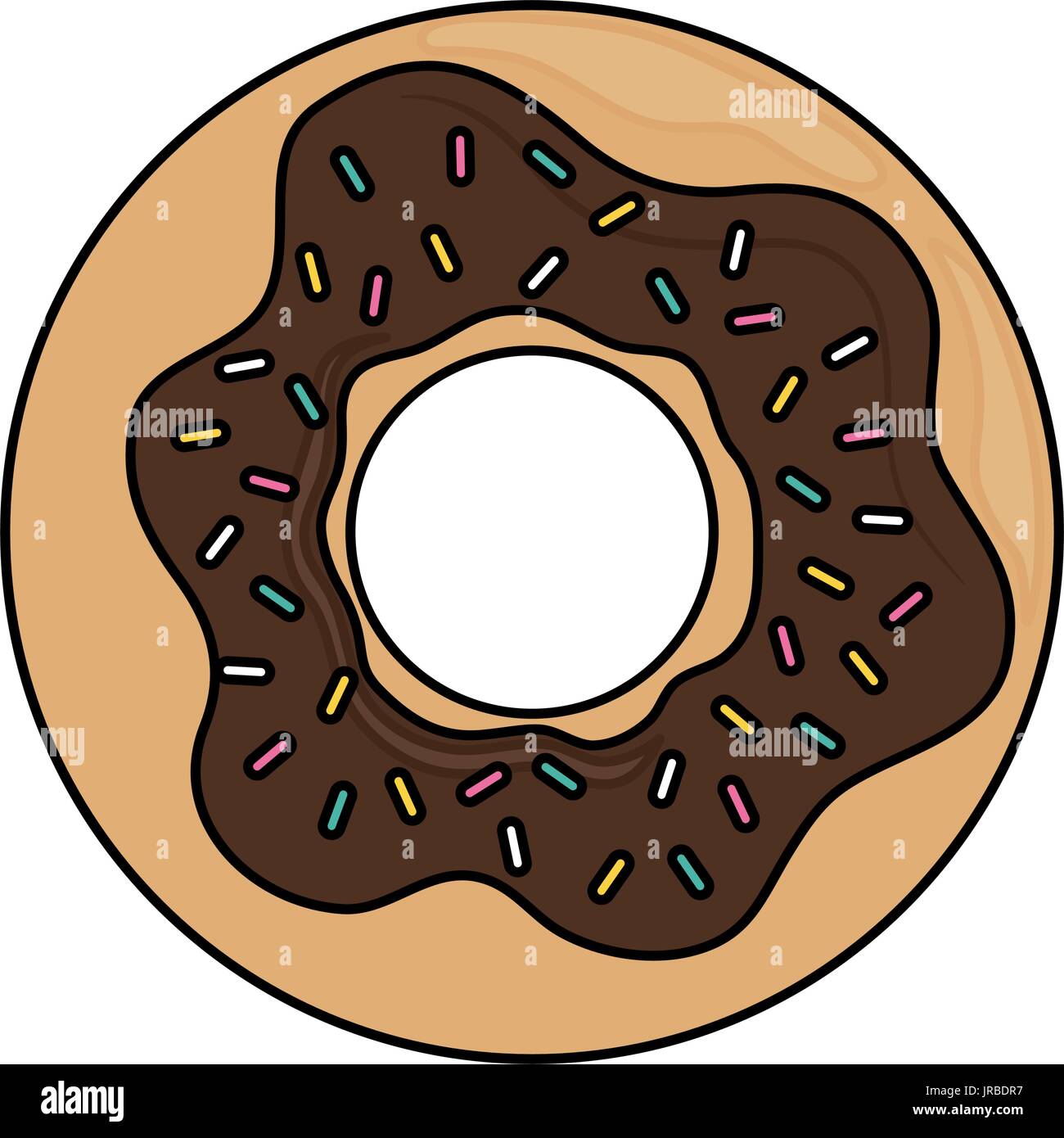 Sweet donut dessert Stock Vector Image & Art - Alamy