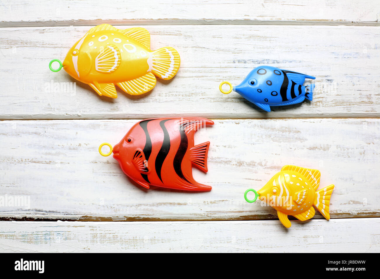 Plastic Toy Fishes Stock Photo - Alamy
