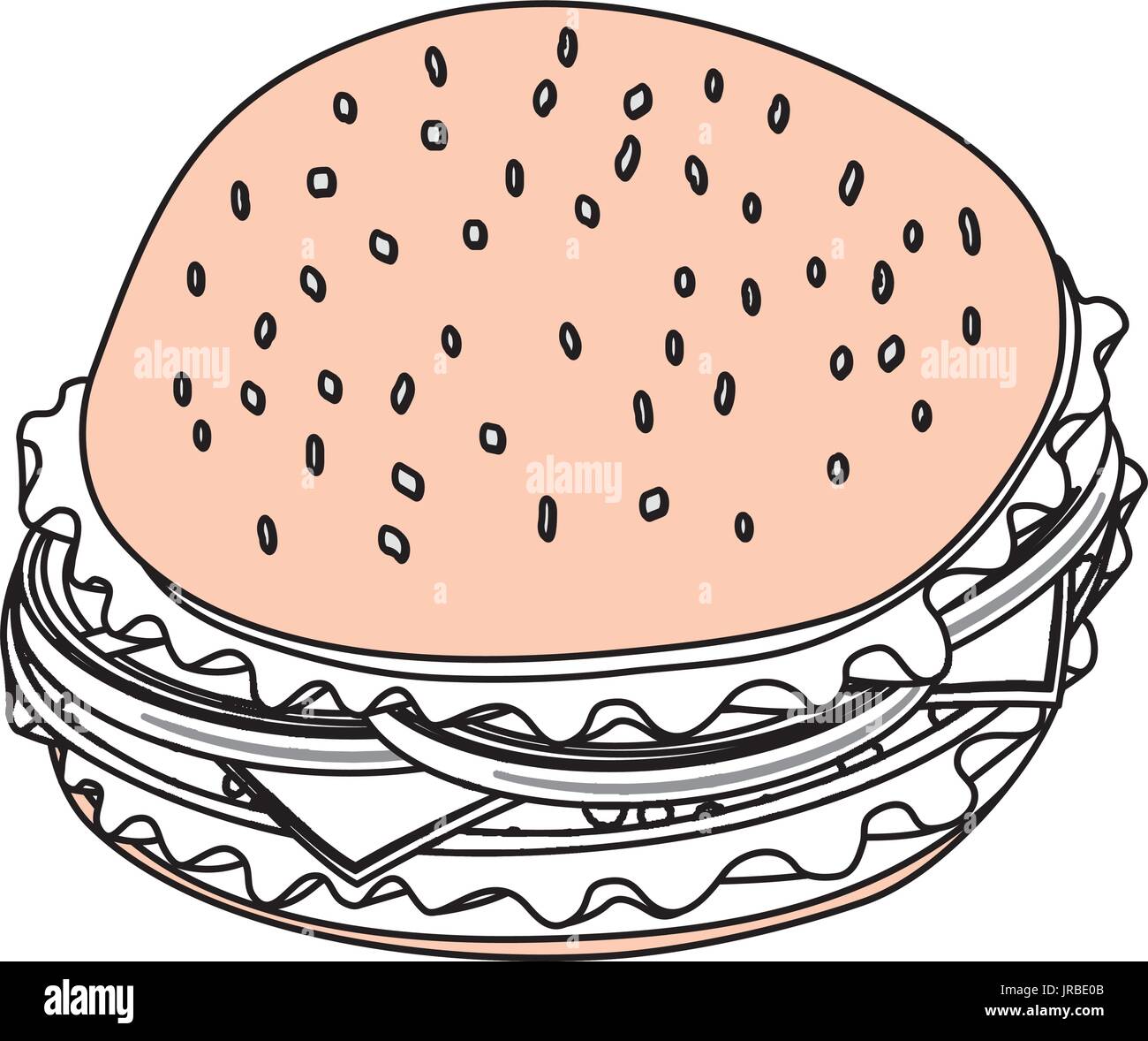 Hamburger fast food Stock Vector Image & Art - Alamy