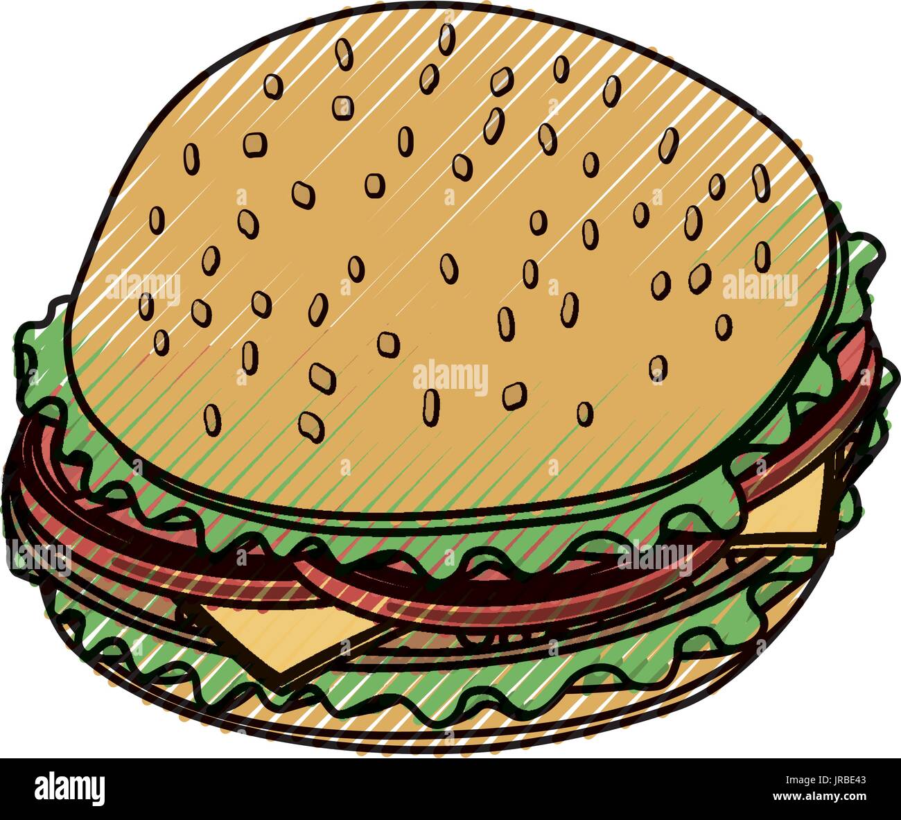 Hamburger fast food Stock Vector Image & Art - Alamy
