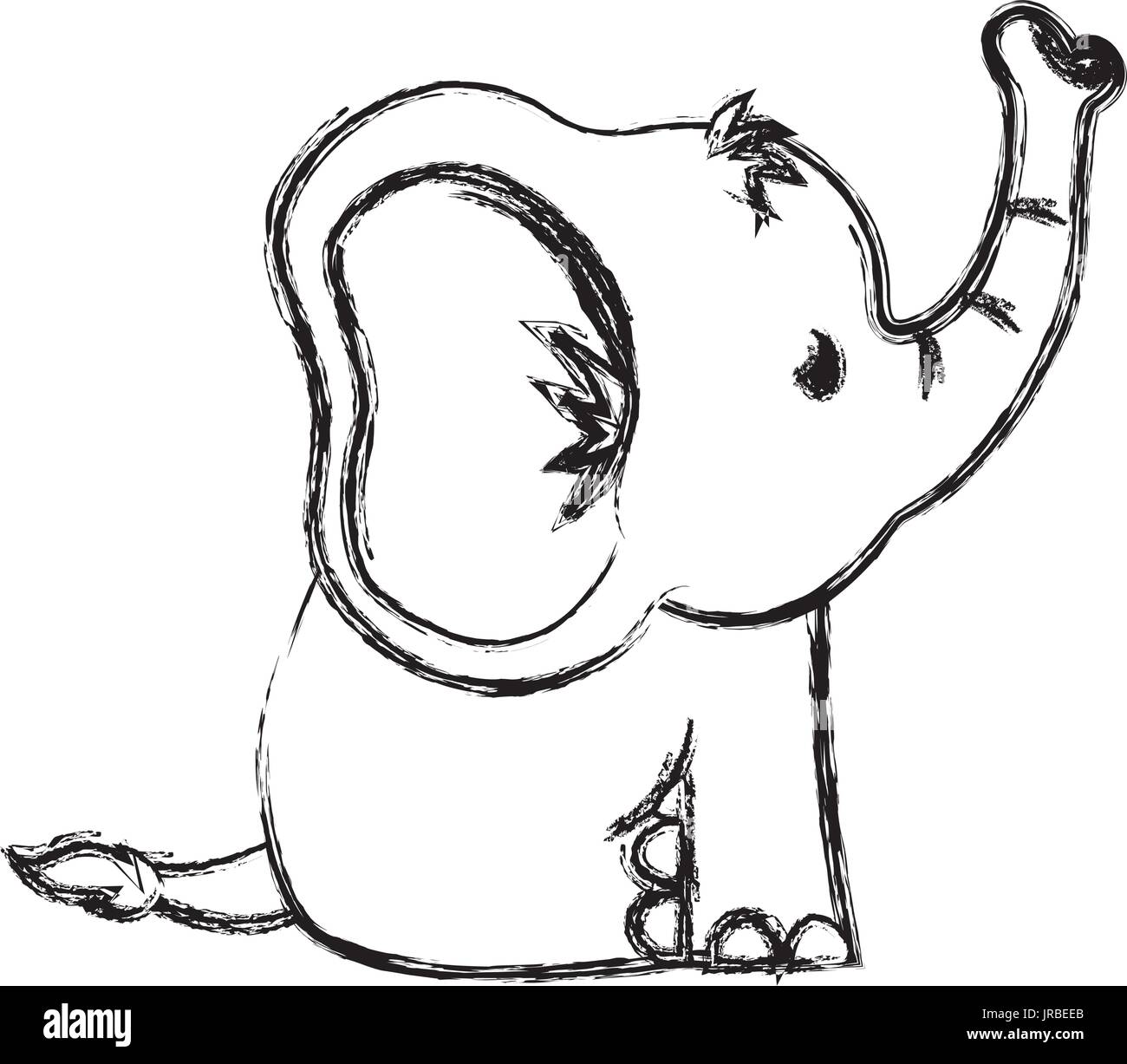 cartoon elephant drawings