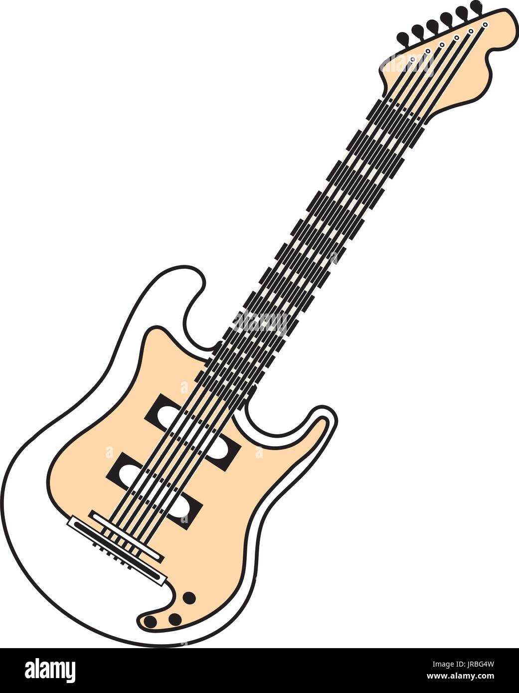 Electric guitar music instrument Stock Vector Image & Art - Alamy
