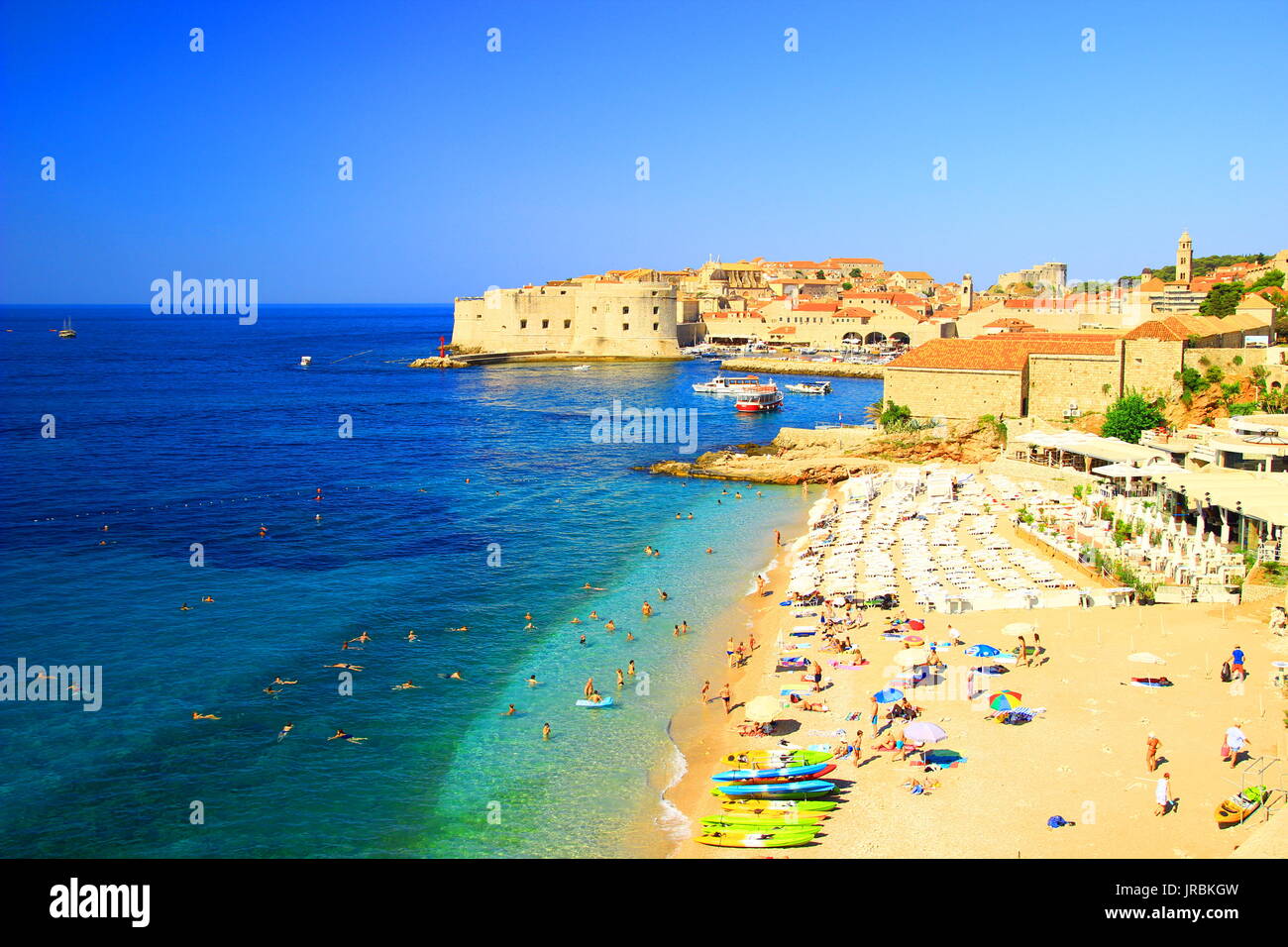 dubrovnik-famous-beach-banje-hi-res-stock-photography-and-images-alamy