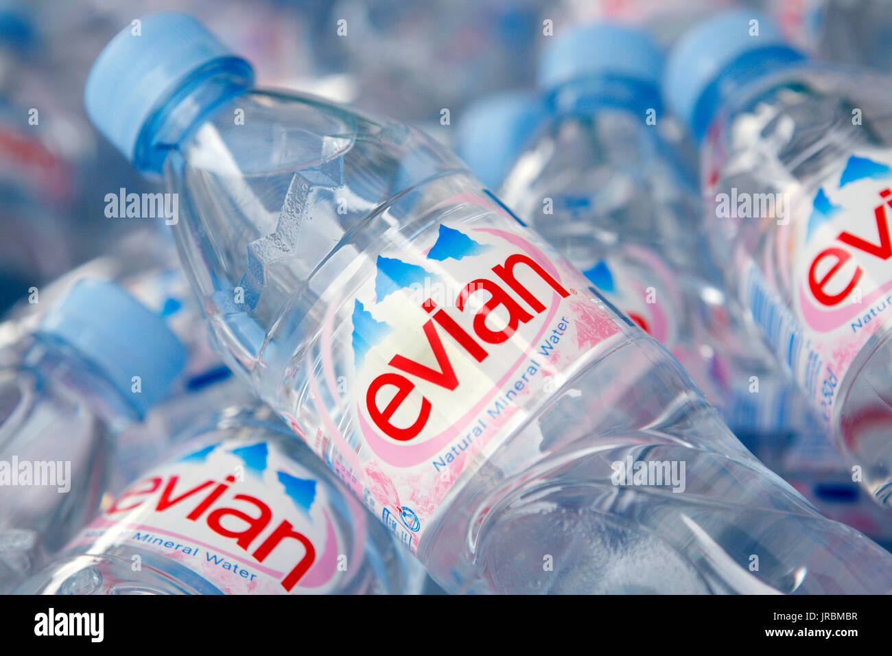 Evian Water Bottles Evian is a popular brand of mineral water sourced