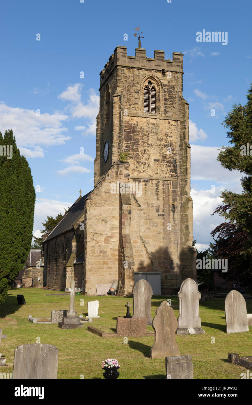 St Peter's church where Sir Robert Peel is buried, Drayton Bassett, Staffordshire, England, United Kingdom, Europe Stock Photo