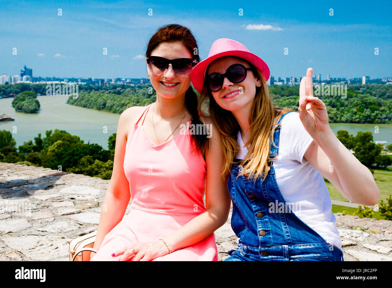 Belgrade Serbia Nice View from Old Castle Stock Photo