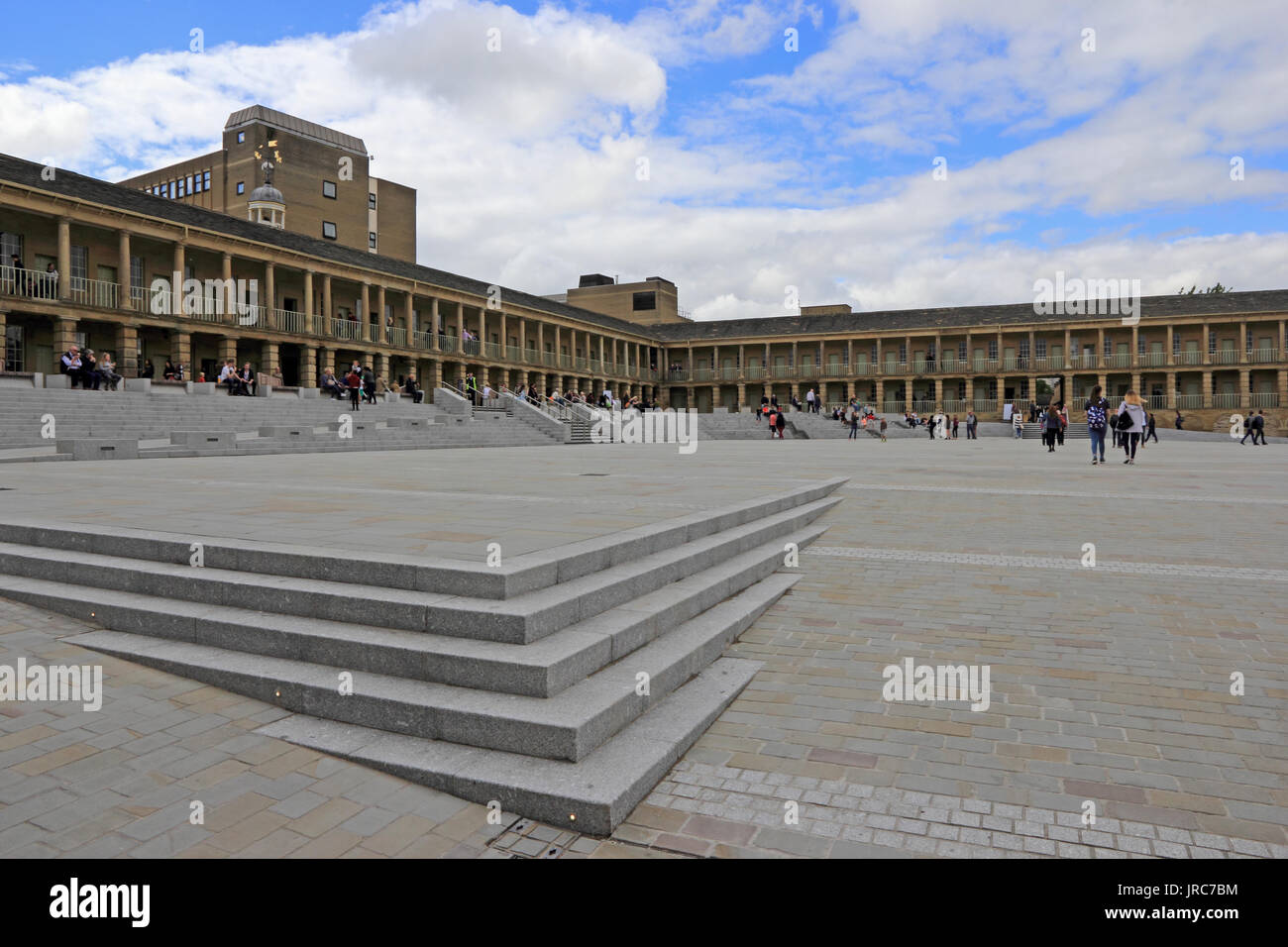Piece Hall, Halifax, after extensive rework of piazza area. Reopened August 2017 Stock Photo