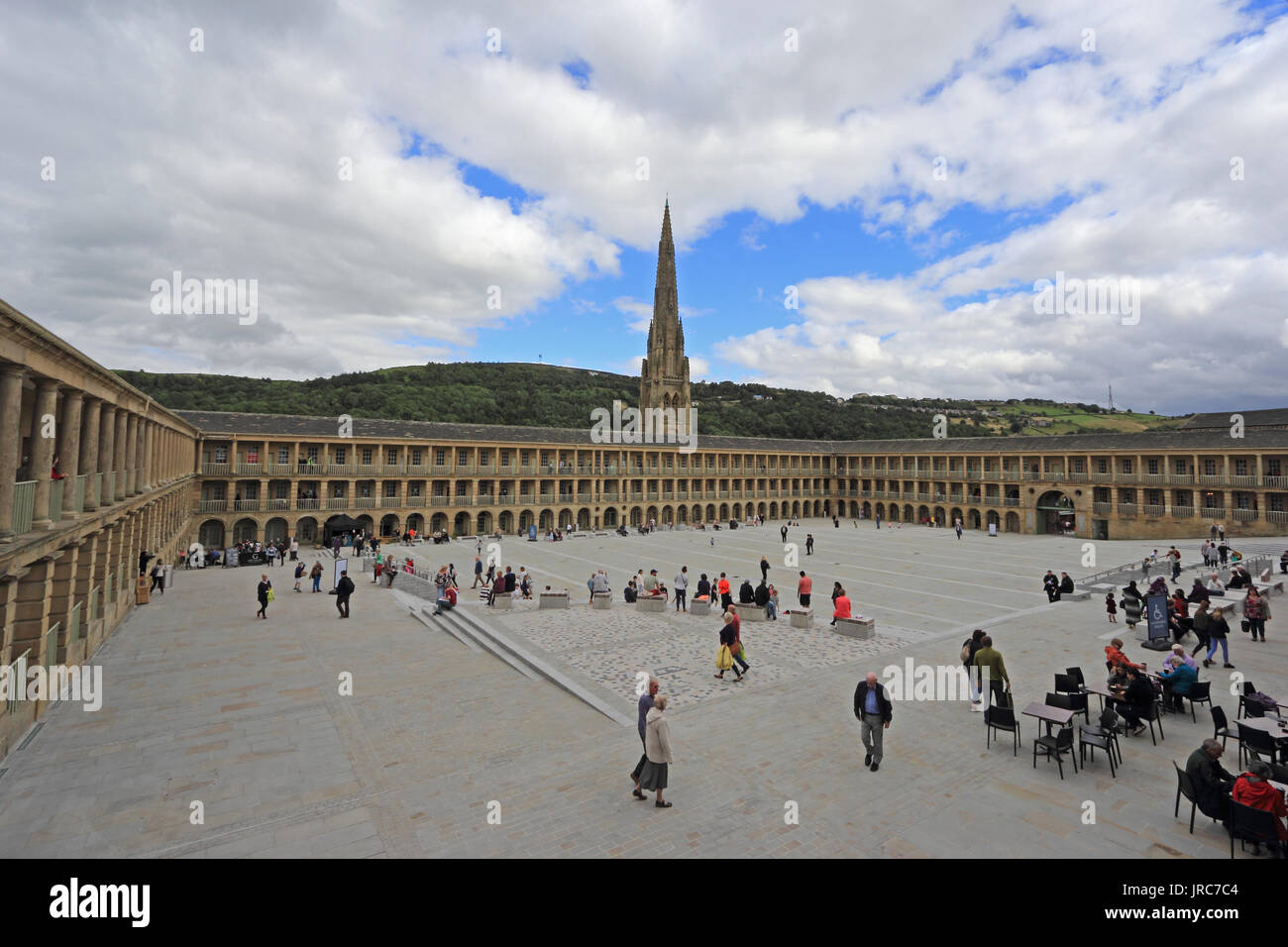 Piece Hall, Halifax, after extensive rework of piazza area. Reopened August 2017 Stock Photo