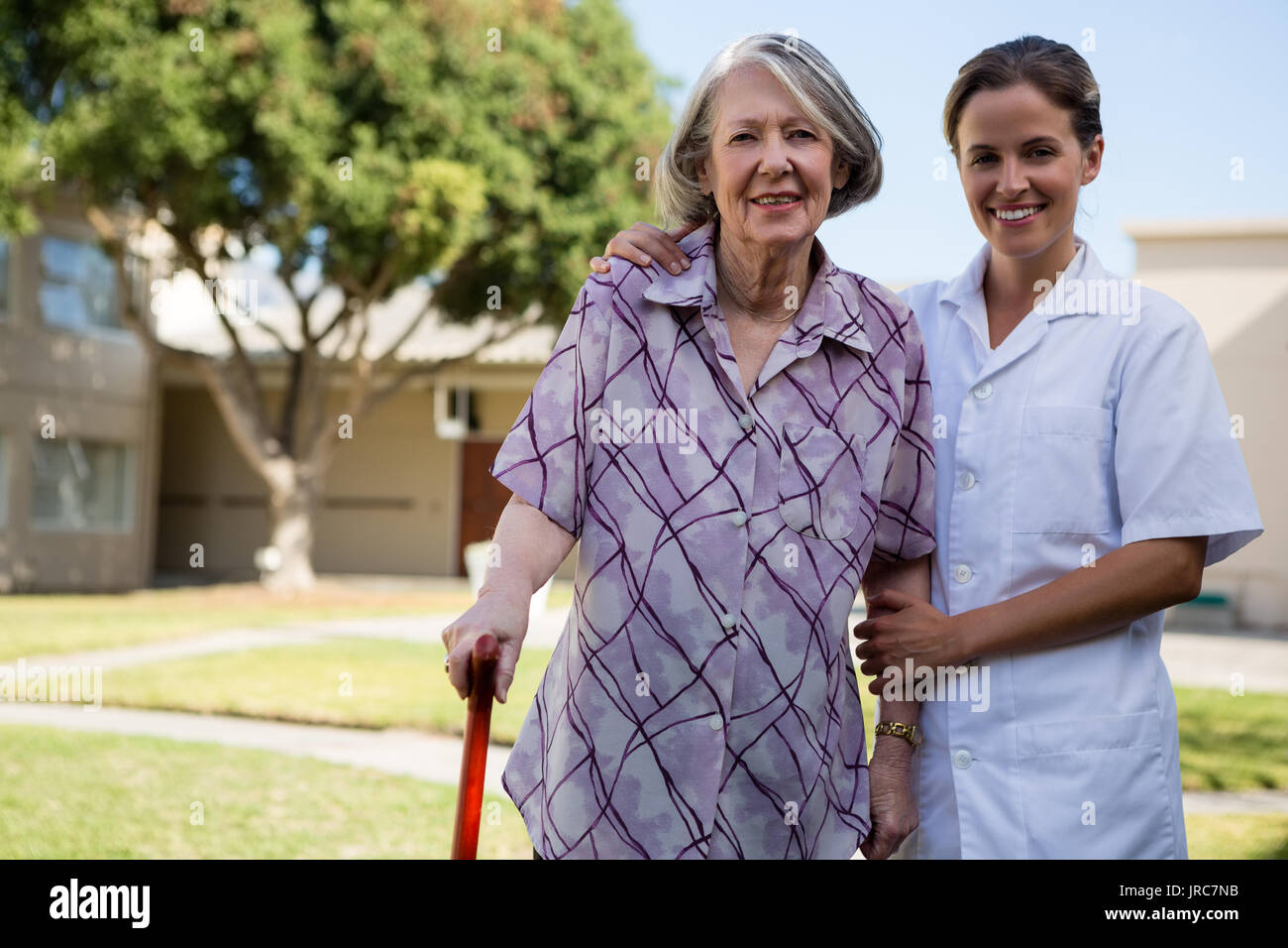 Happy millennial woman senior hi-res stock photography and images - Alamy