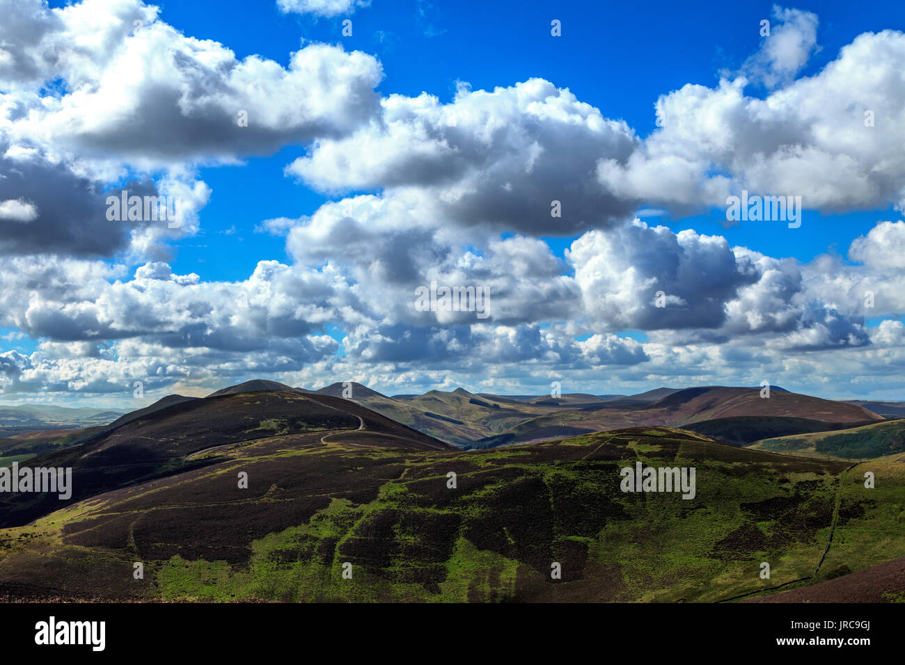 View across the Pentland hills Edinburgh Scotland Stock Photo