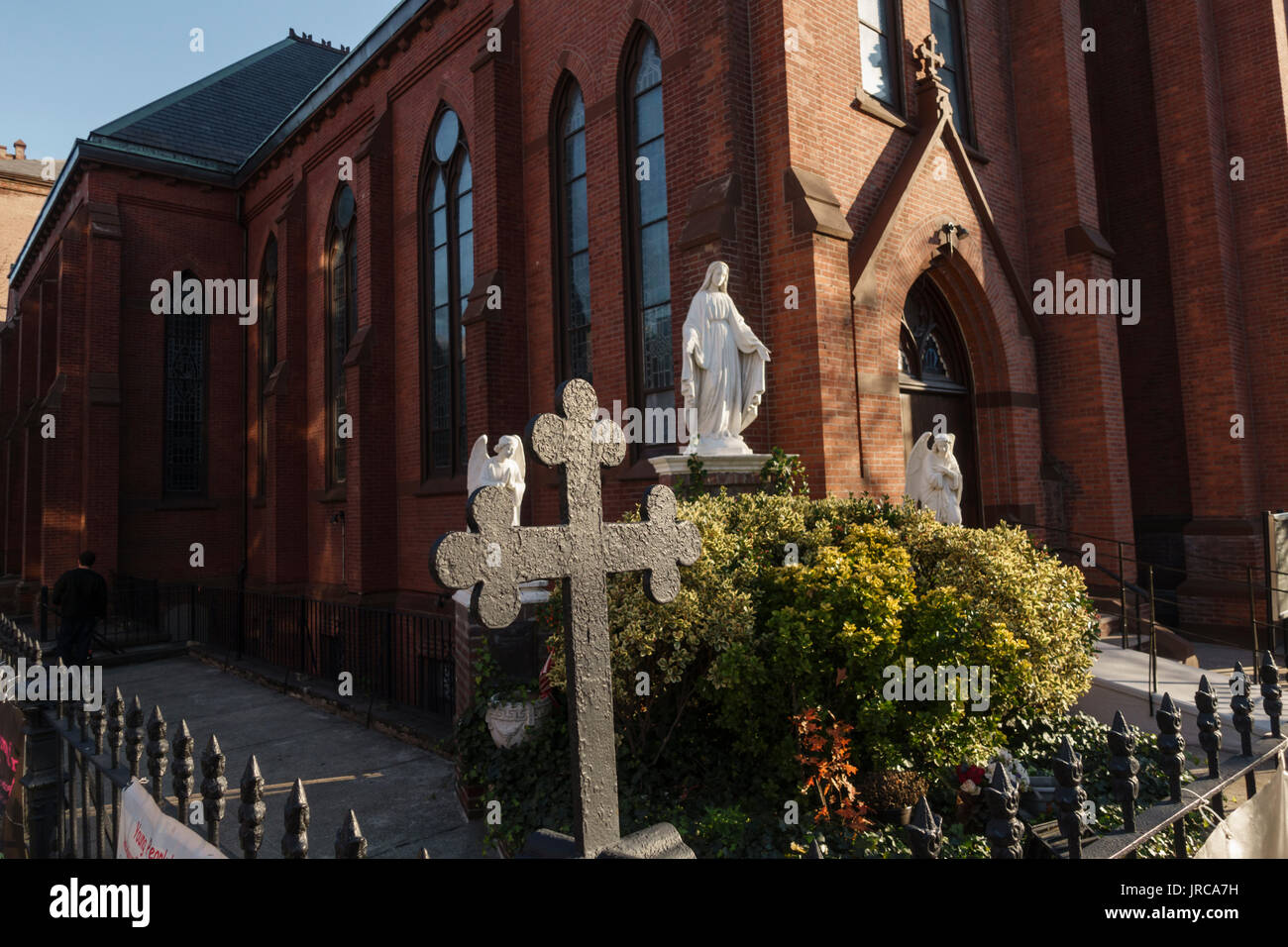 Saint Mary's Roman Catholic Church in Long Island City, Queens Stock