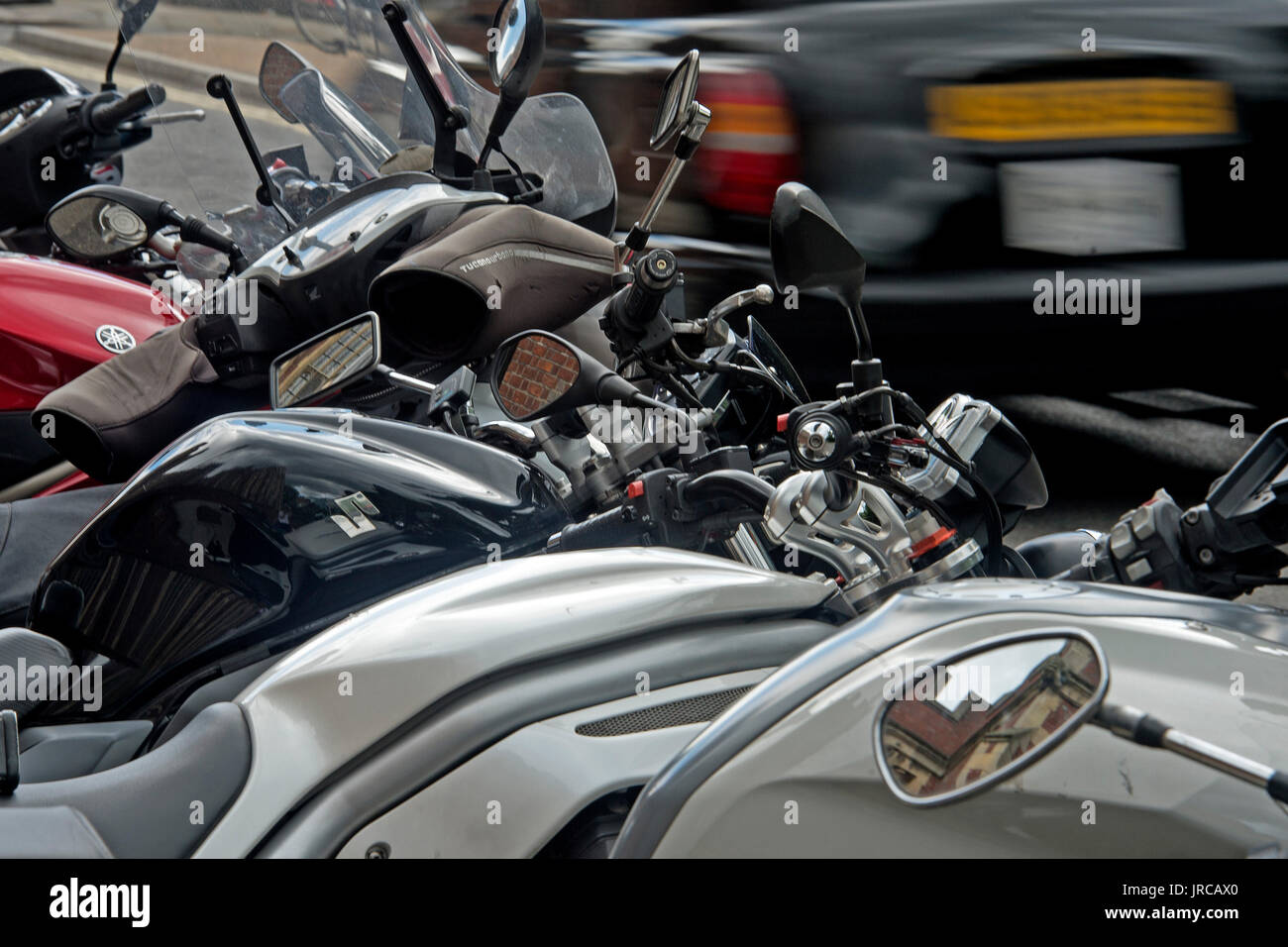 Moped stock in central London Stock Photo Alamy