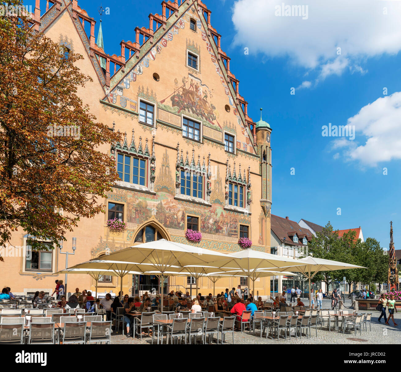 The 16thC Town Hall (Ulmer RathÃ¤us), Ulm, Baden-Württemberg, Germany Stock Photo