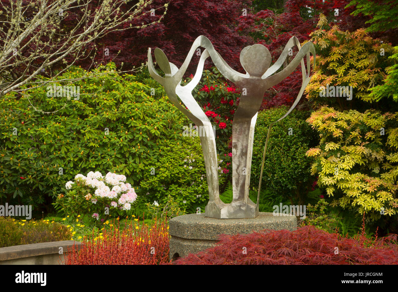Jubilation sculpture, Azalea Park, Brookings, Oregon Stock Photo