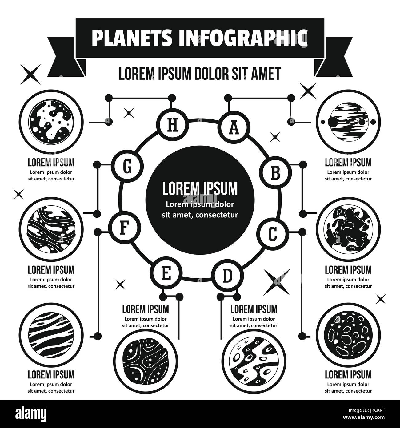 Planets infographic concept, simple style Stock Vector Image & Art - Alamy