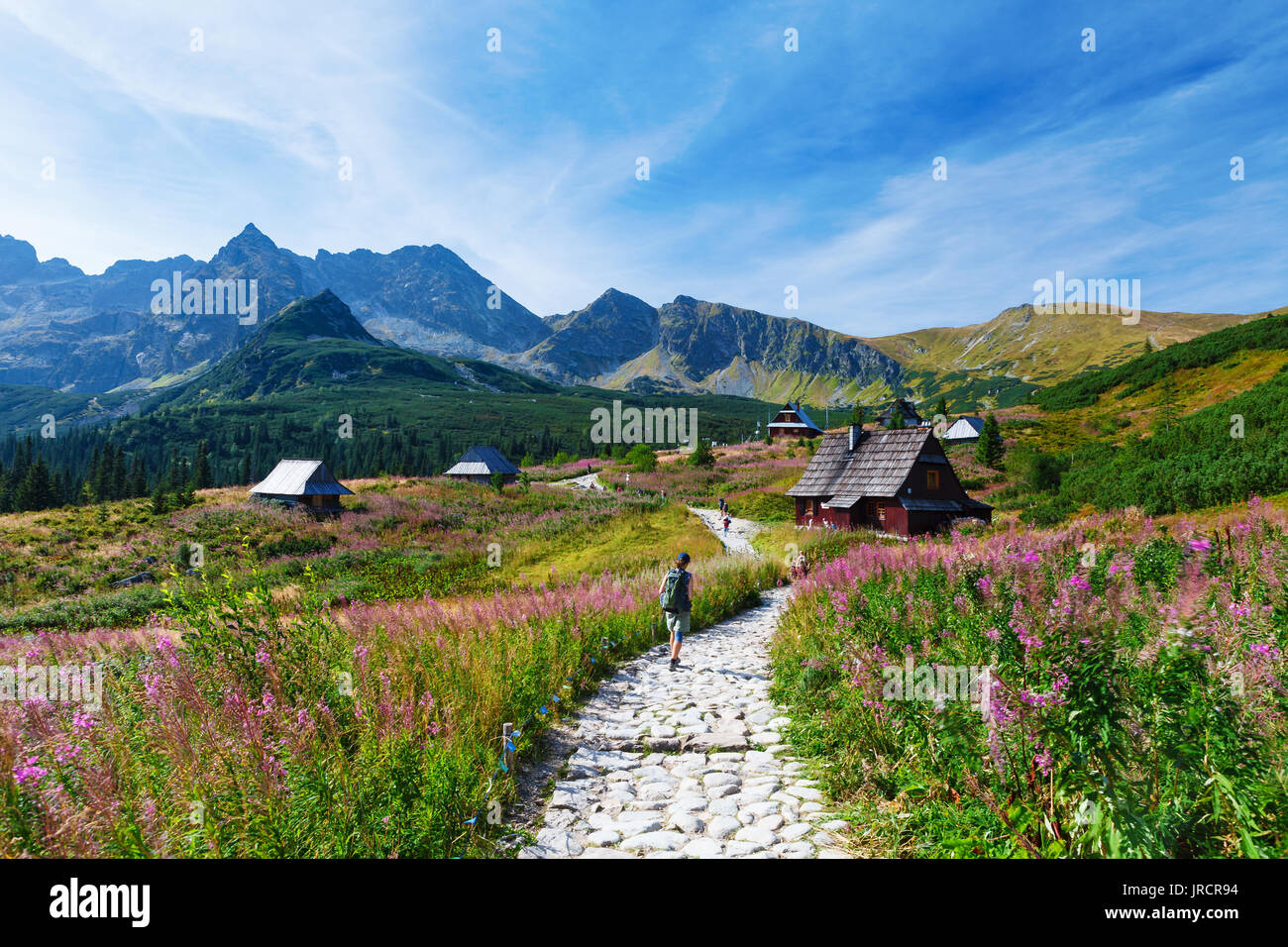 Gasienicowa Valley in Tatry mountains, Poland Stock Photo