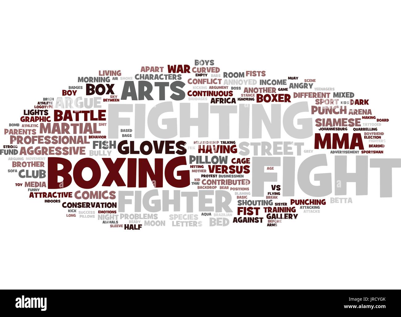 fight word cloud concept Stock Vector Art & Illustration, Vector Image