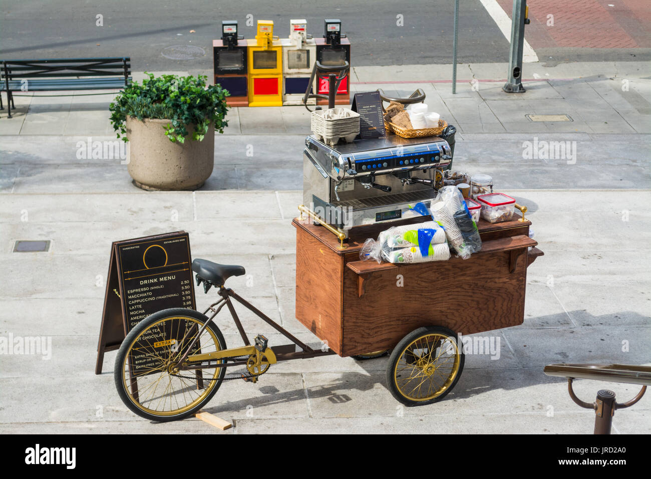 food cart in downtown Los Angeles, California Stock Photo Alamy