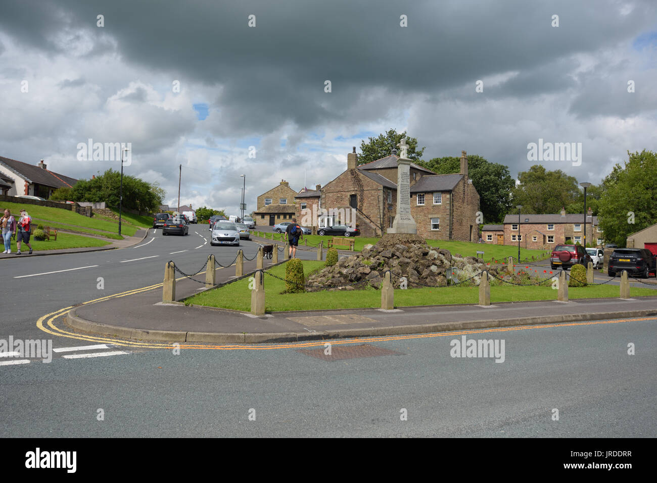 The village of Hurst Green, Clitheroe,Lancashire Stock Photo Alamy